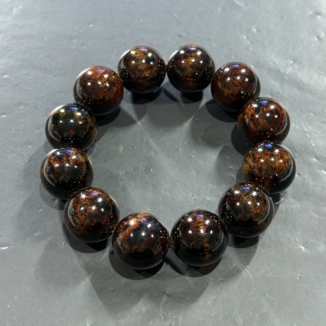 E1 高冰花梨2.0cm单圈手串