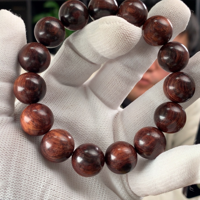 【闪购商品】黄花梨/降香黄檀手串/手链15mm沉水级紫油梨