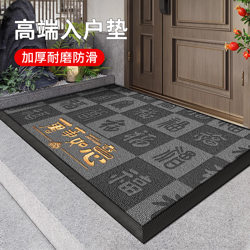 入户门地垫2025新款轻奢高级感门口耐磨除尘防滑脚垫加厚免洗地毯