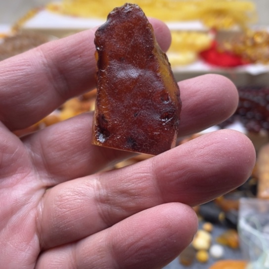 蜜蜡手串未镶嵌吊坠