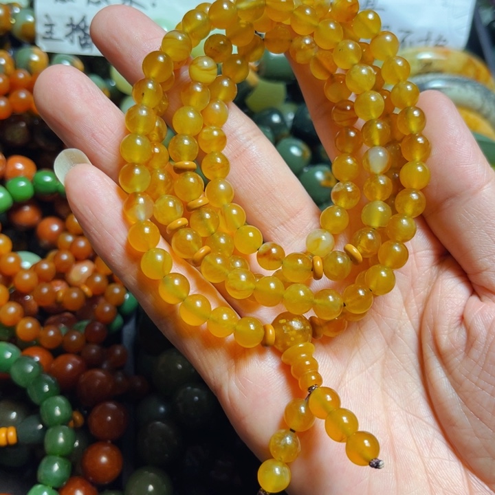 蛇纹石玉手链未镶嵌