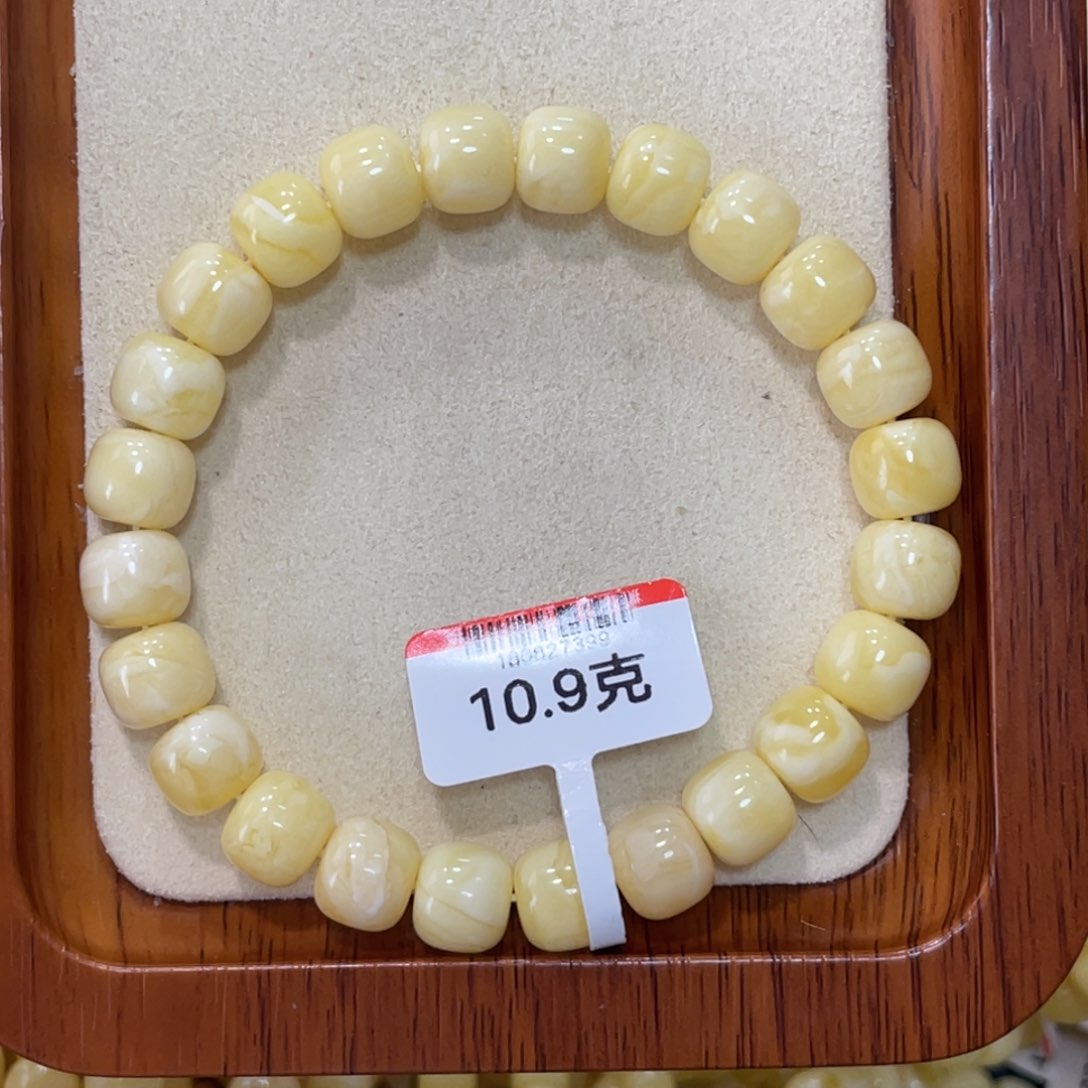 未镶嵌蜜蜡手链蜜蜡