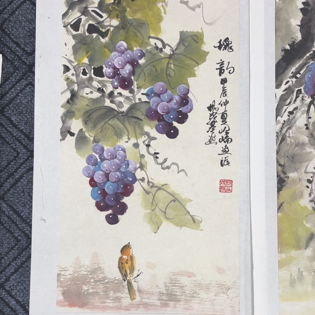 梵***思国画四尺四开花鸟m