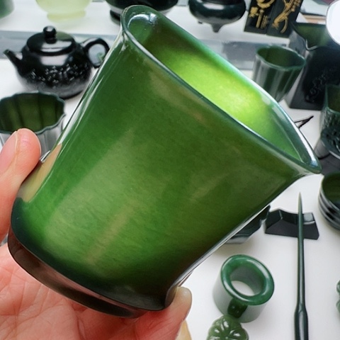 和田玉（青玉）挂件未镶嵌