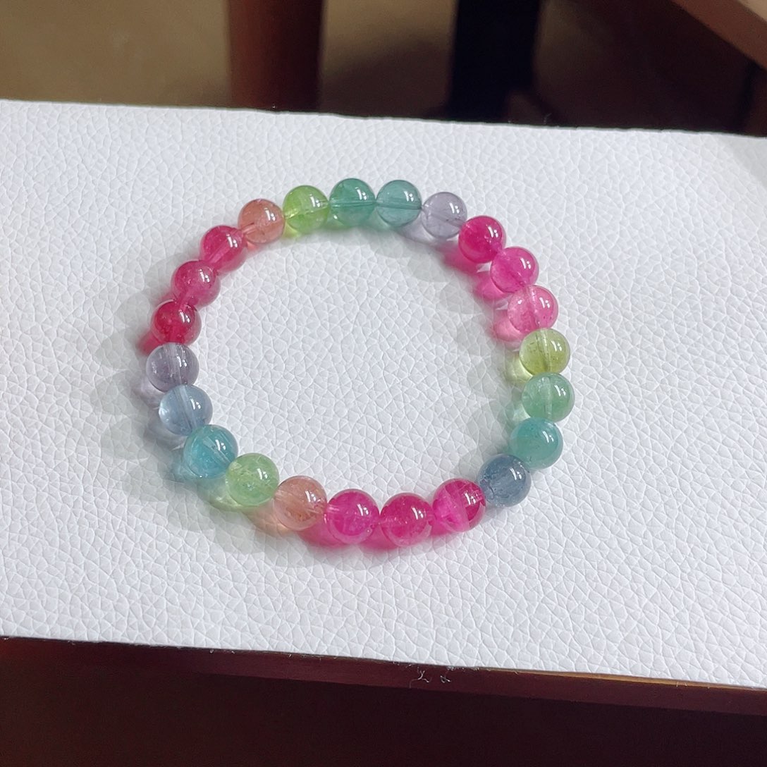 未镶嵌手链碧玺8.6mm左右