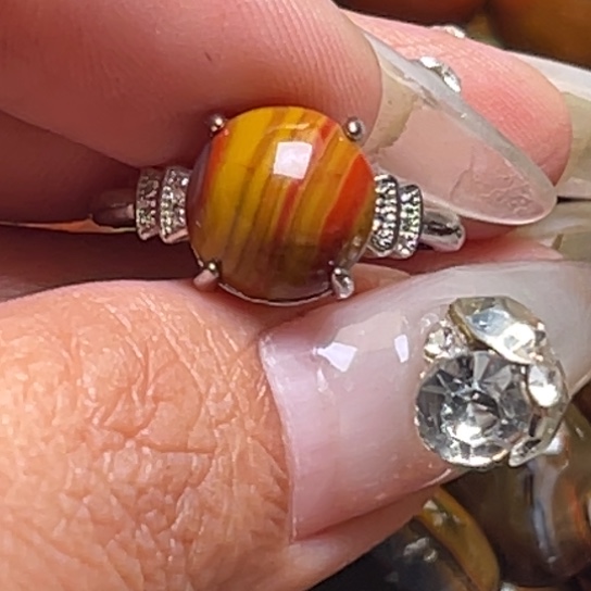 玛瑙/玉髓未镶嵌戒指