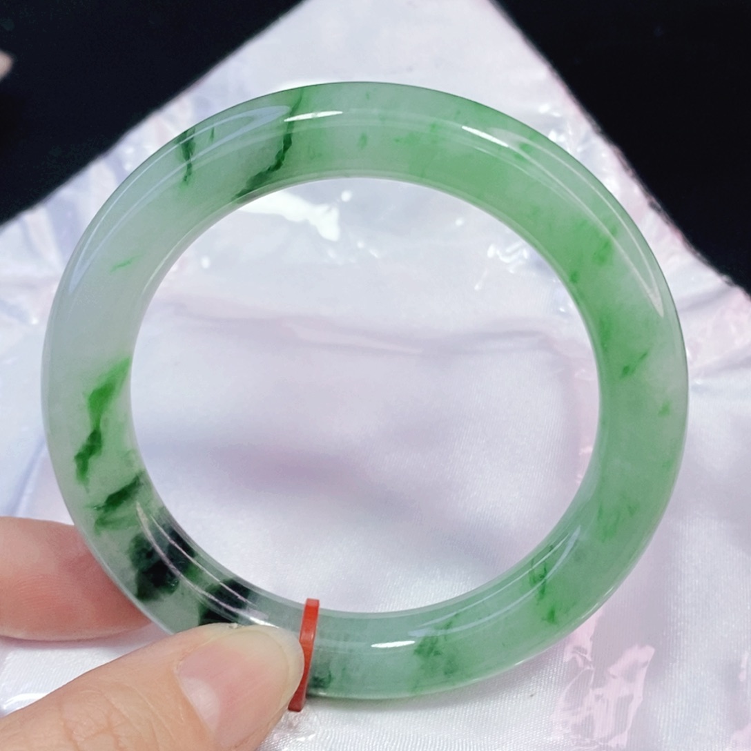 未镶嵌手镯翡翠56.2圆镯