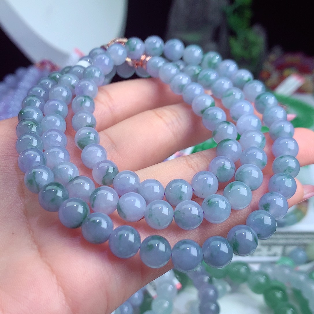 翡翠手链未镶嵌卡7.6