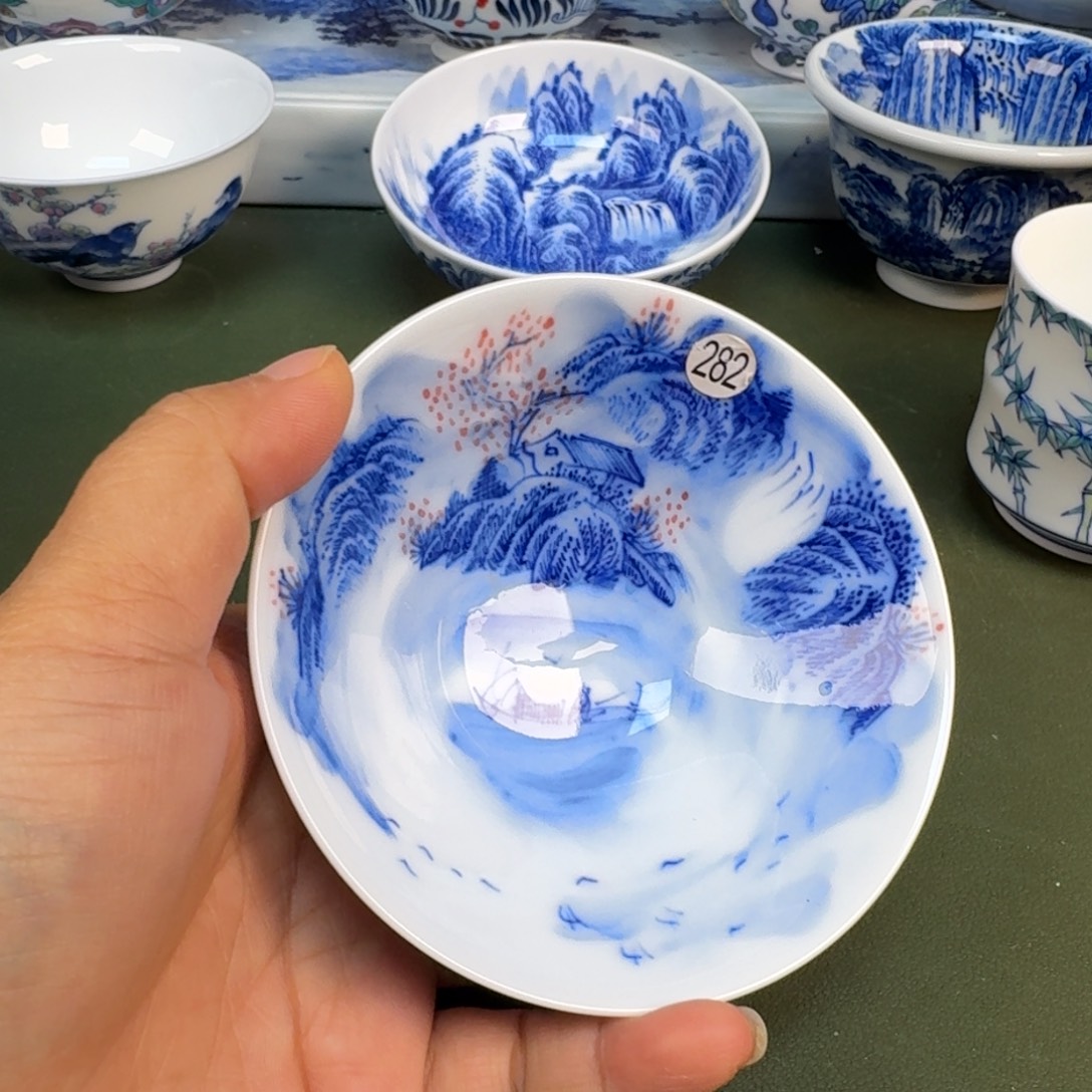 陶景德镇纯手绘茶具圆圆282