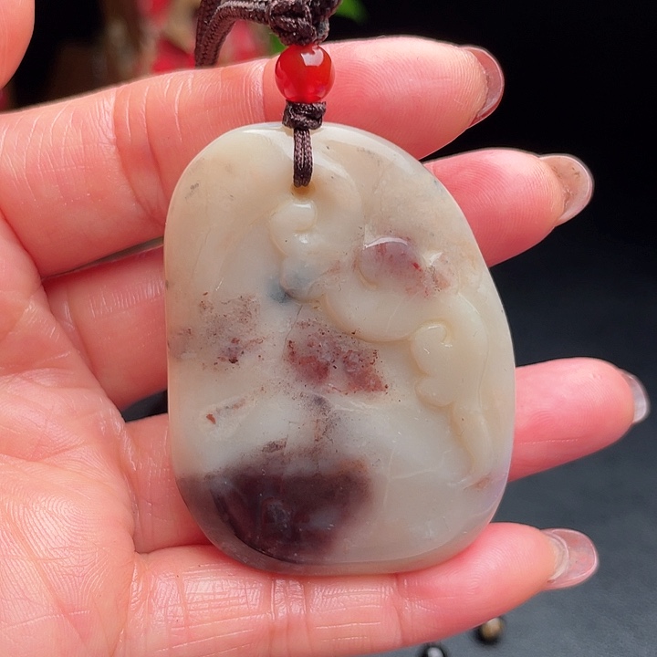 田黄石妳****6田黄石多宝牌子挂件牌子