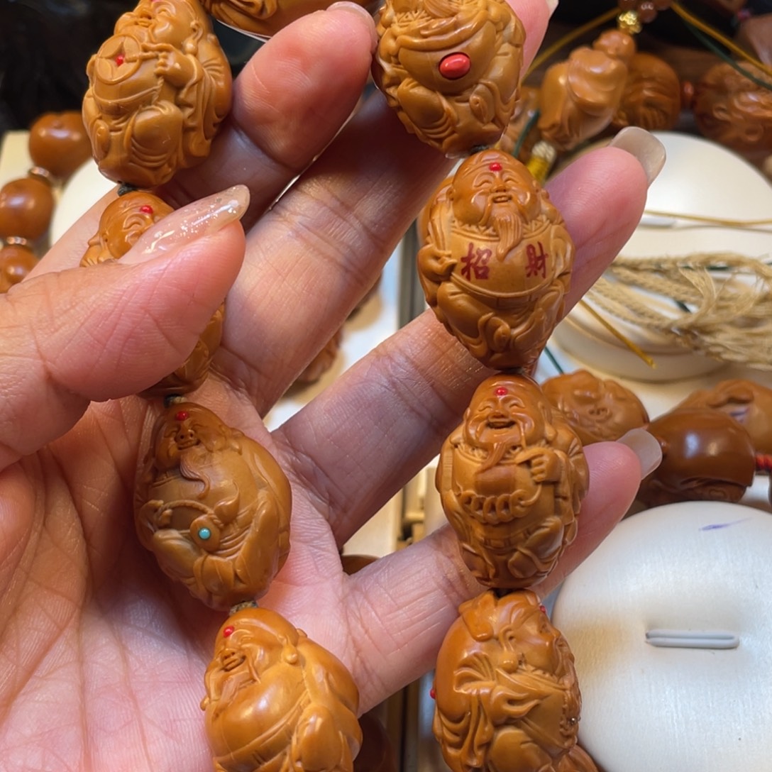 春阳财神橄榄核手串