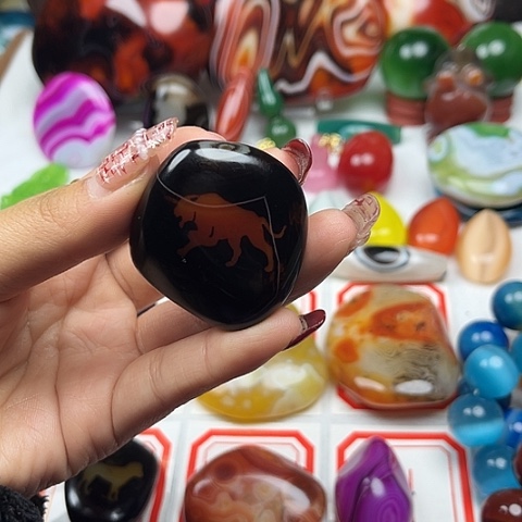 玛瑙/玉髓戒指未镶嵌