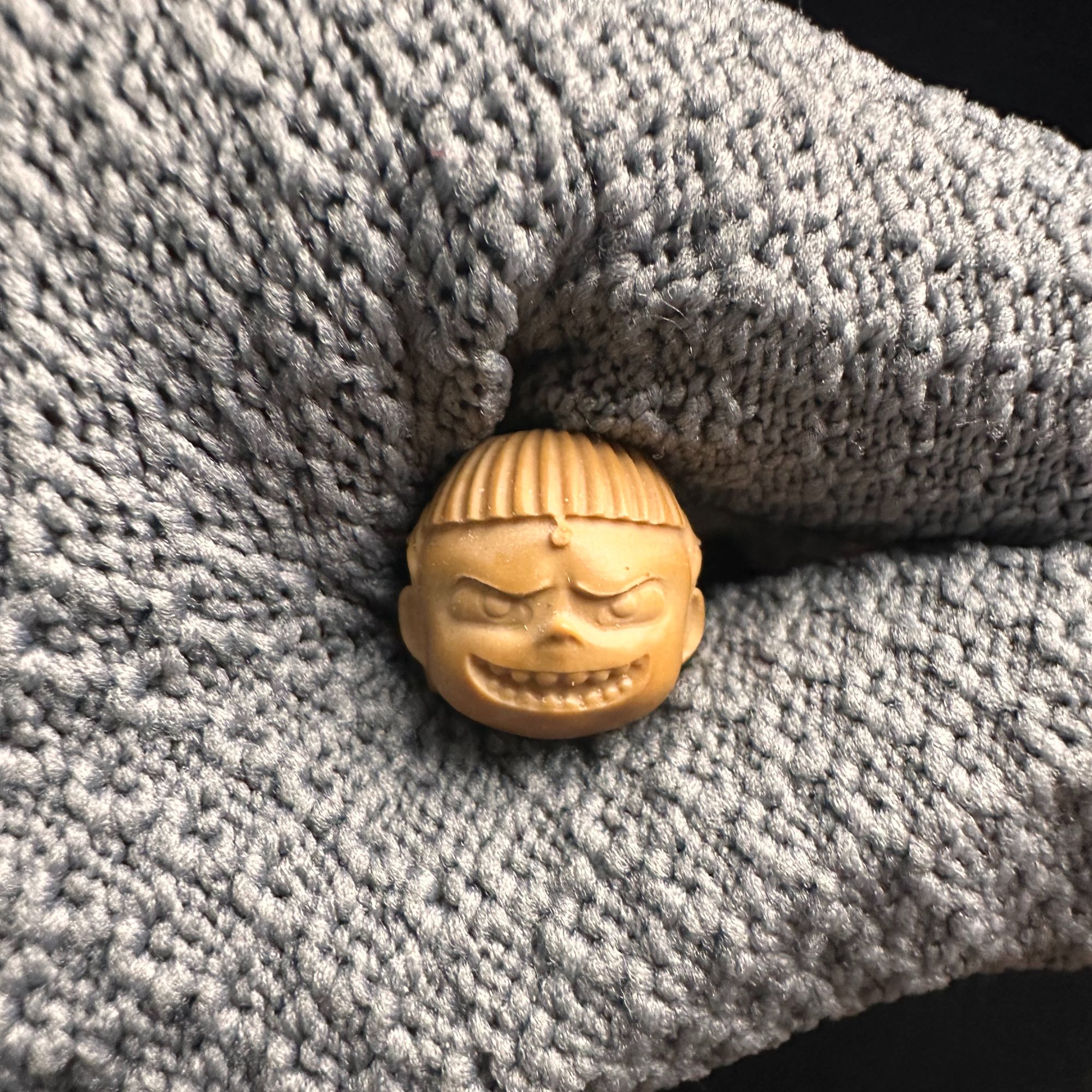 猴头核桃单颗哪吒配饰文玩