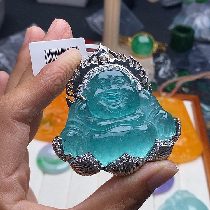 翡翠未镶嵌颈饰347手串