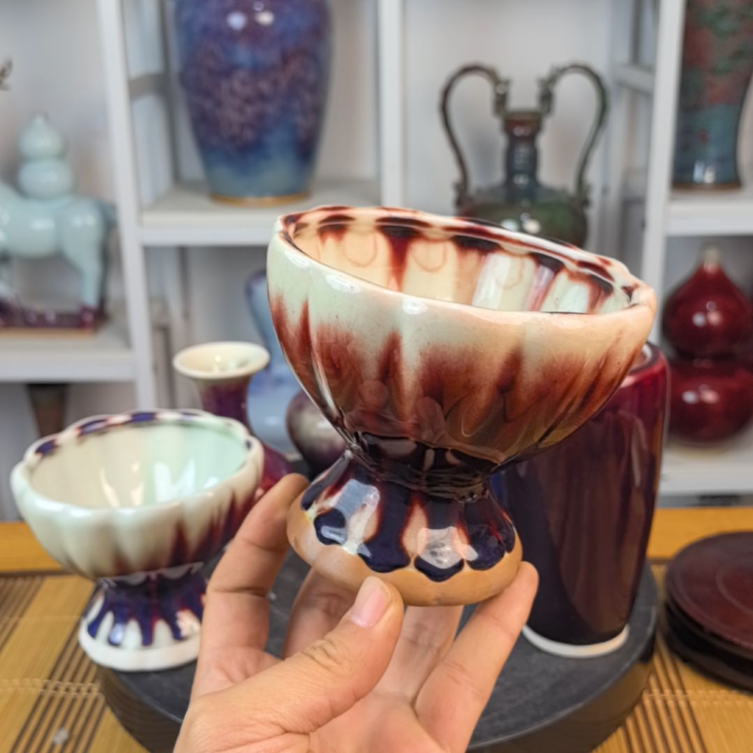 摆件钧瓷摆件神后镇钧瓷，花盆