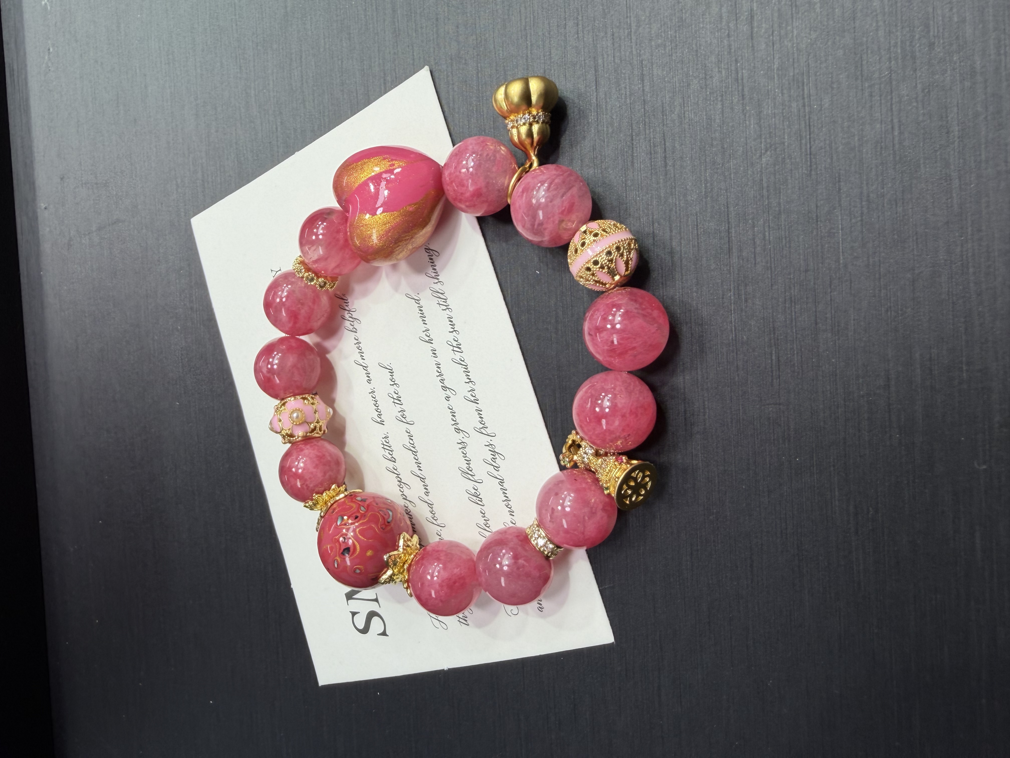 A44【锦瑟芳华】蔷薇辉原创设计款手串多样性发其一