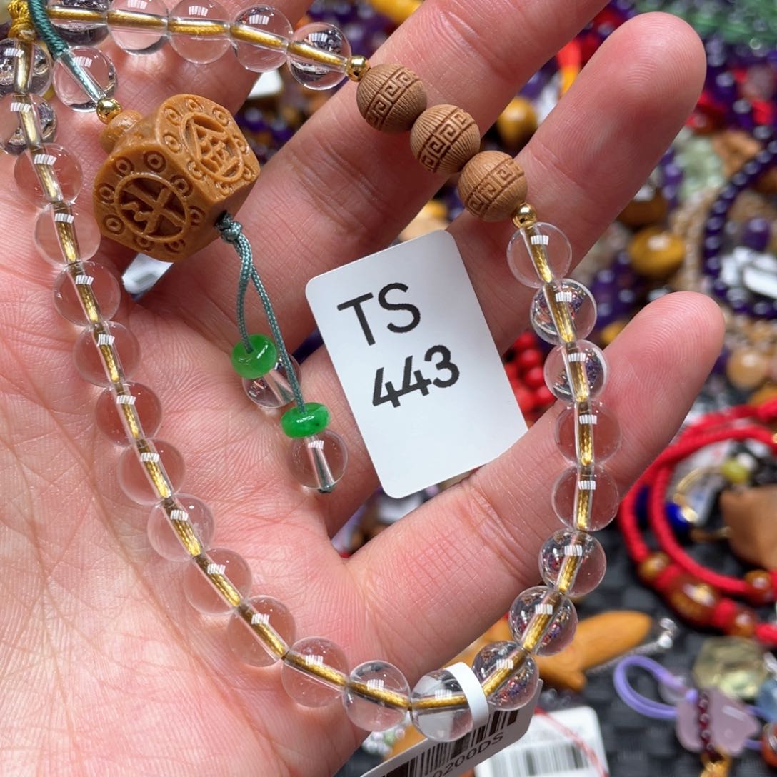 水晶手串未镶嵌多样性