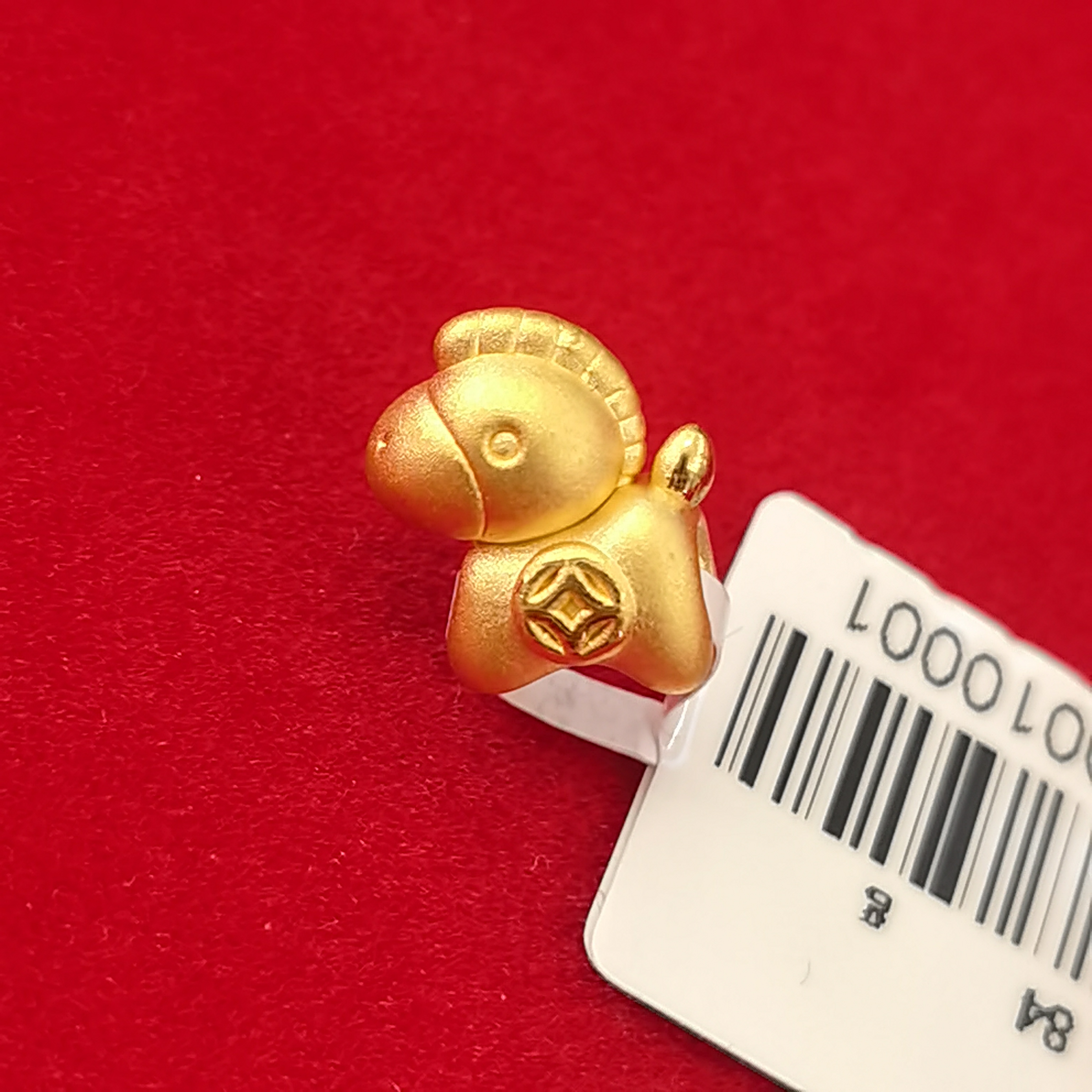 【夕夕专享】足金999 有钱马 GP 0.84（添金纳福）