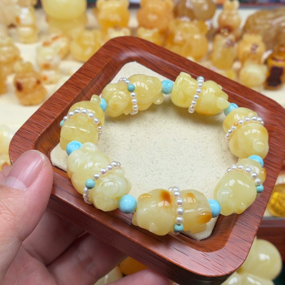 琥珀未镶嵌裸石蜜蜡