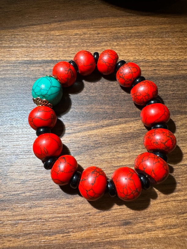 江江推荐-复古红手串YS0119