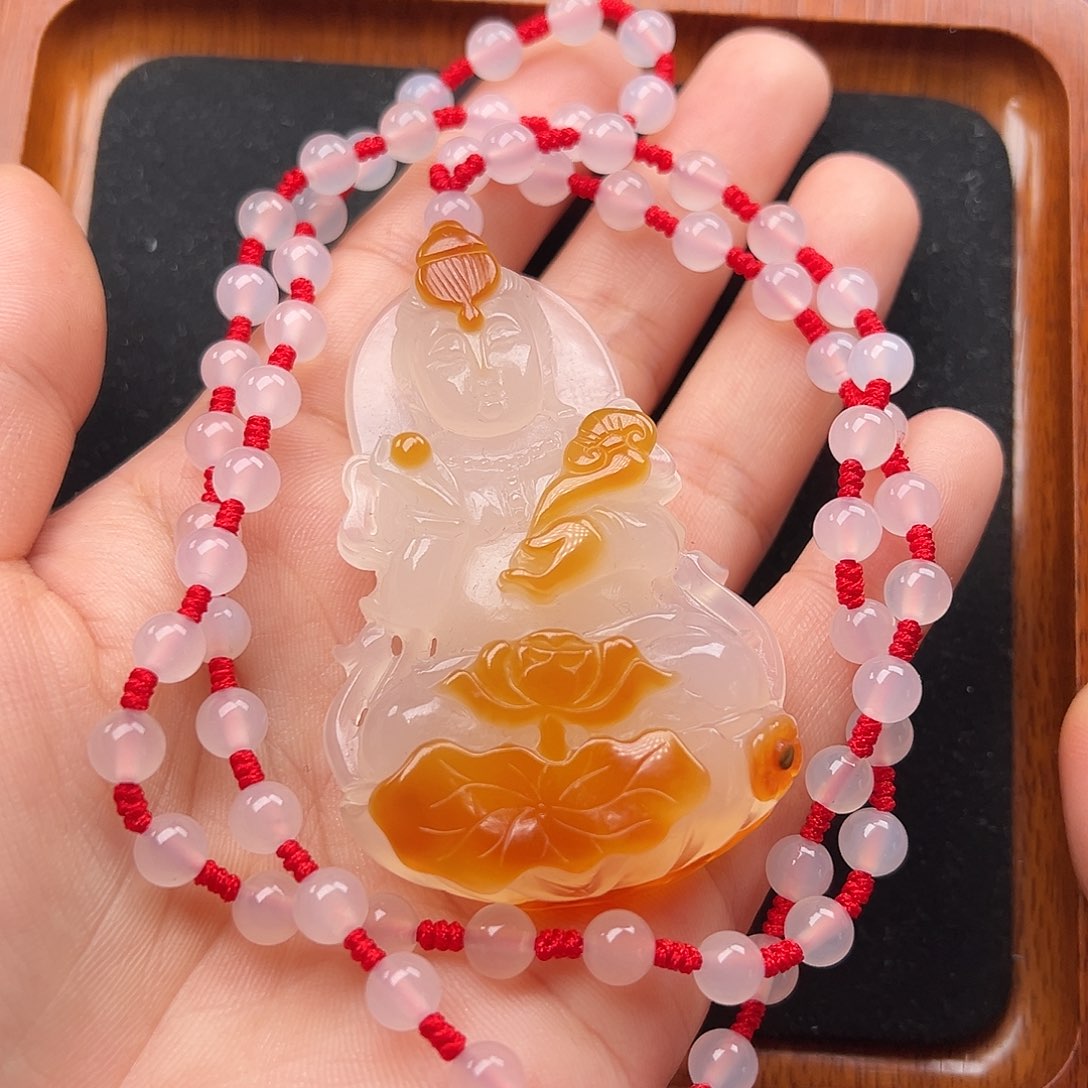 玛瑙/玉髓未镶嵌颈饰