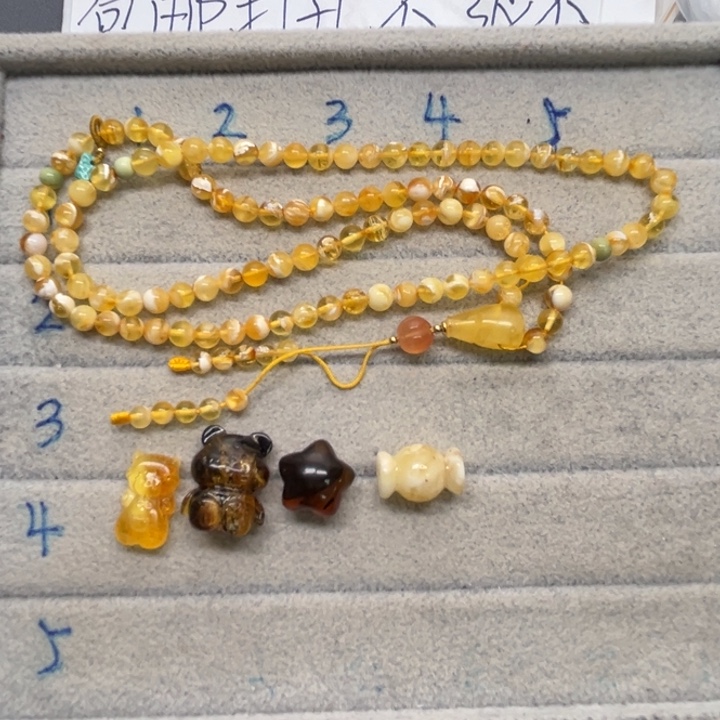 裸石琥珀未镶嵌苦**涩天然蜜蜡配件