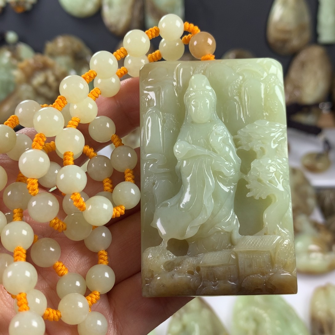 和田玉颈饰未镶嵌春*