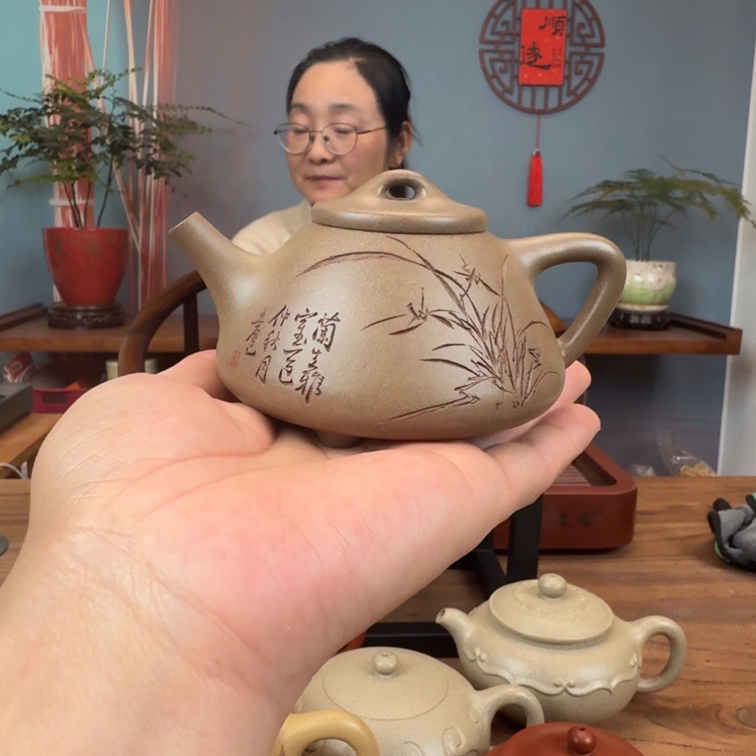 段泥茶壶蟹壳青子冶