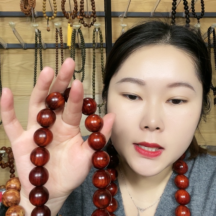 东非黑黄檀（紫光檀）用****9紫檀木2.0 24 颗素圈