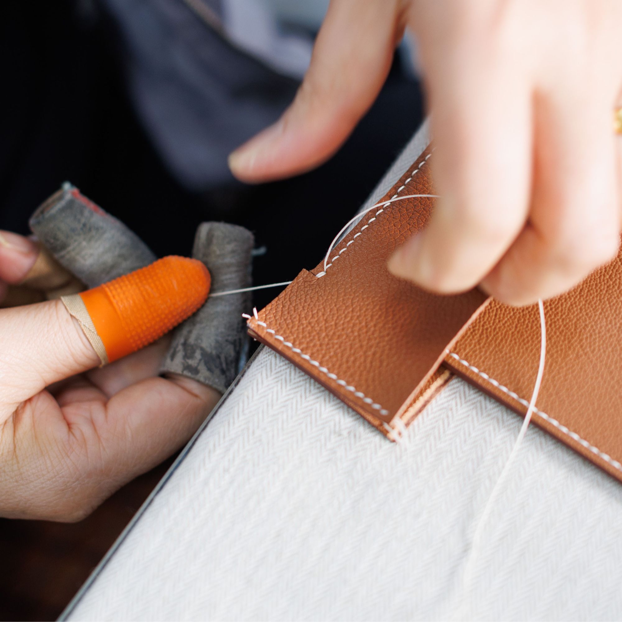 【YUYUBABY】Mini二代19全手工蜡线定制手掌纹ep牛皮包