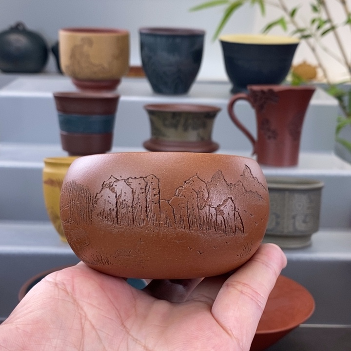 宜兴紫砂手工主人杯