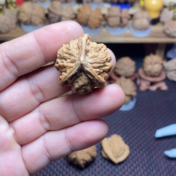 田***桐文玩核桃把件文玩