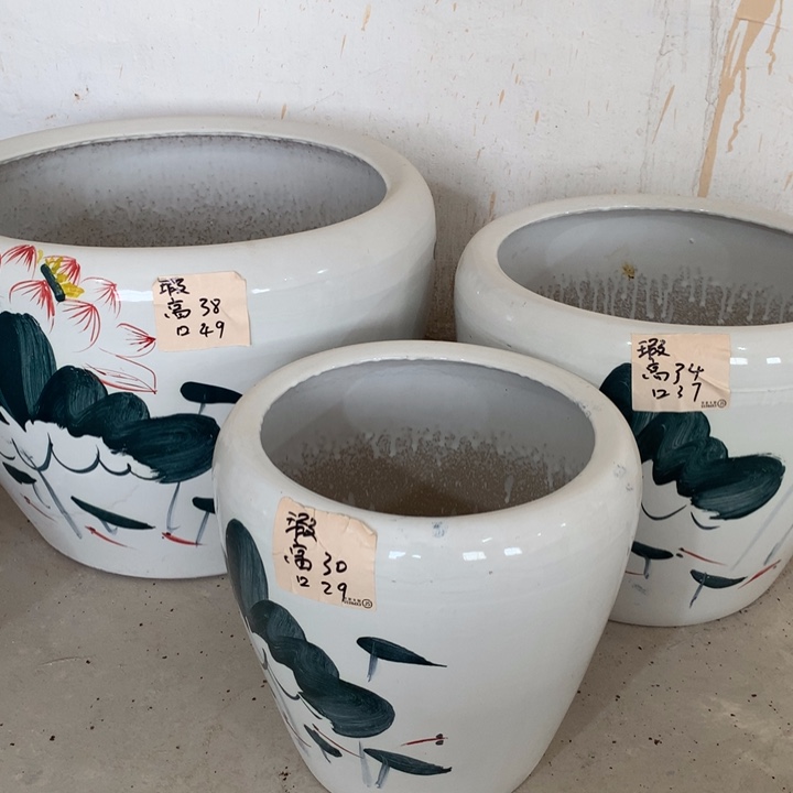 【闪购商品】高温陶瓷花盆默认瑕疵