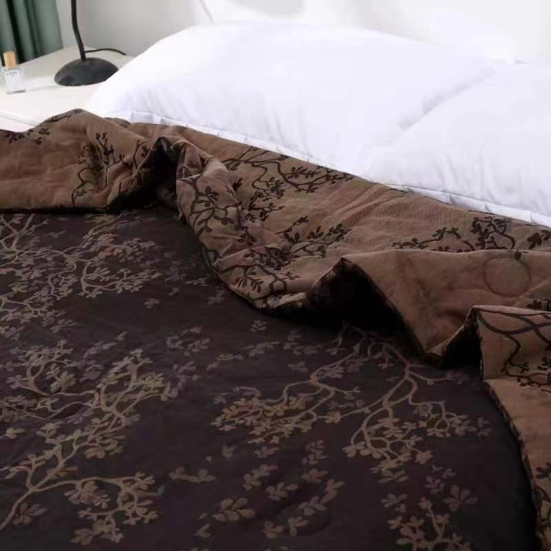 【茶寂-冬被】秋冬加厚保暖被芯简约工艺款高端麻四季被罗布麻