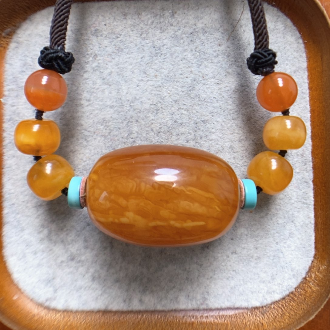 蜜蜡颈饰未镶嵌蜜蜡