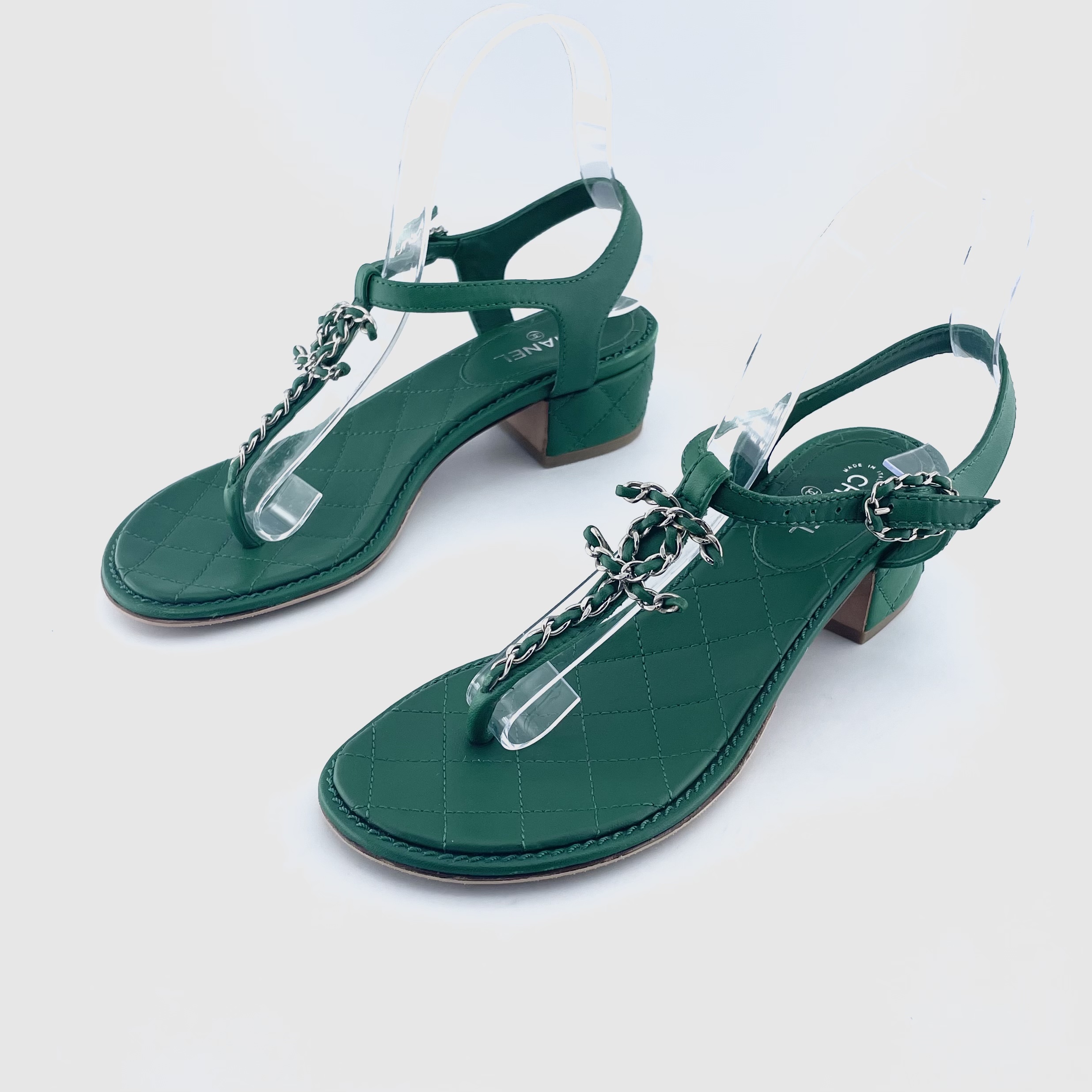 95新 Chanel/香奈儿 CHANEL/香奈儿 36.5码  一字带凉鞋 D9196