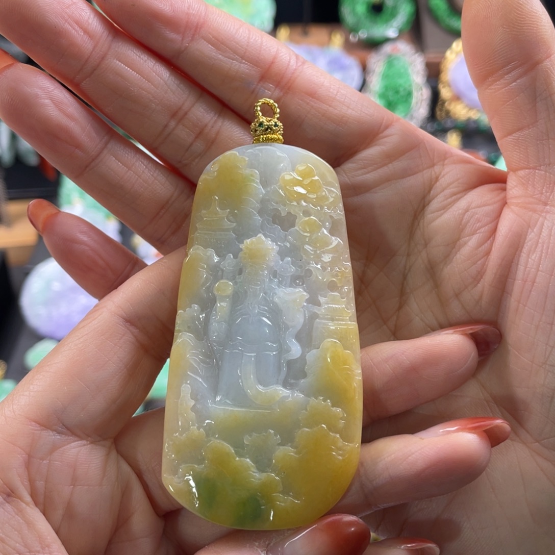 翡翠未镶嵌耳饰代编织