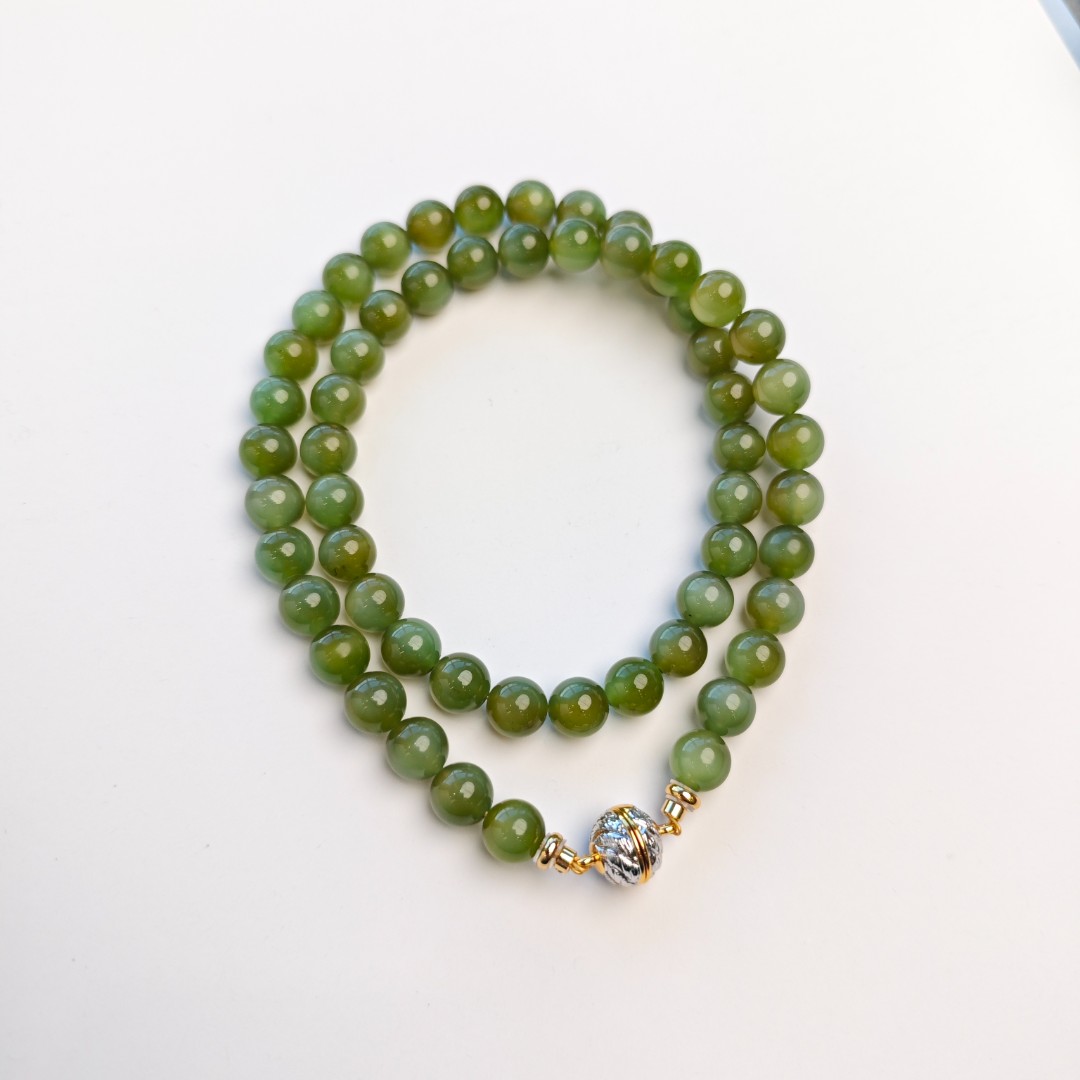 【MMF品牌设计】碧玉猫眼项链7-8mm珠径支持七天无理由 S251120002