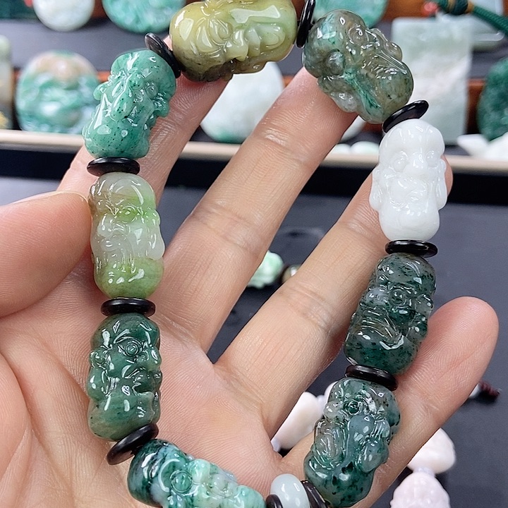 独山玉手链未镶嵌