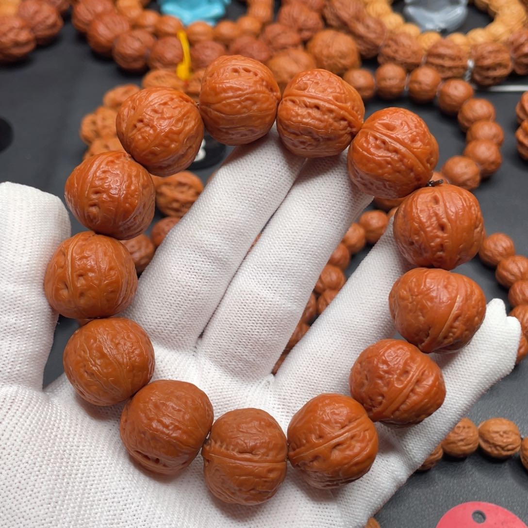文玩核桃手串野生核桃光头秋子手串