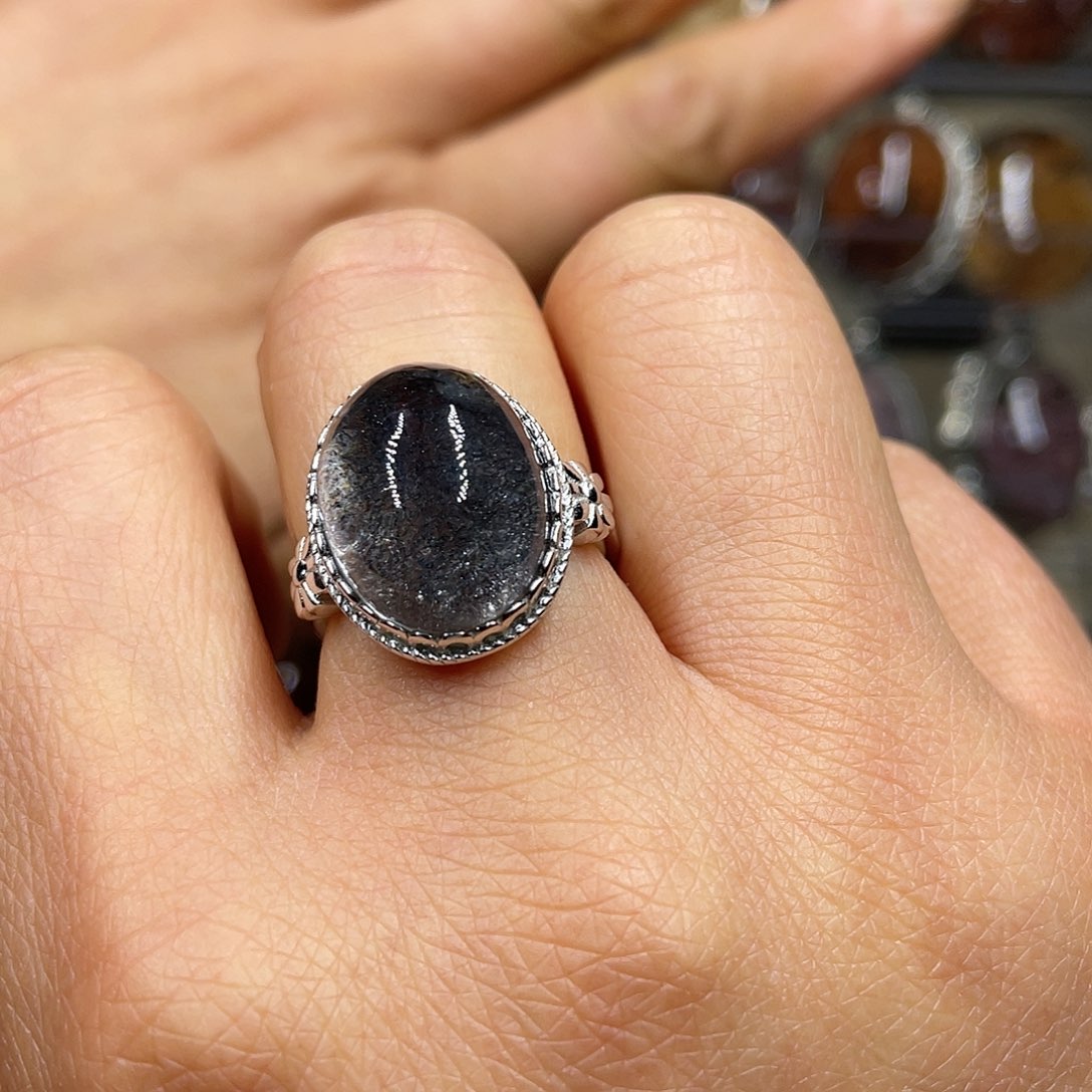 【闪购商品】水晶珠宝半成品银S925镶嵌戒指