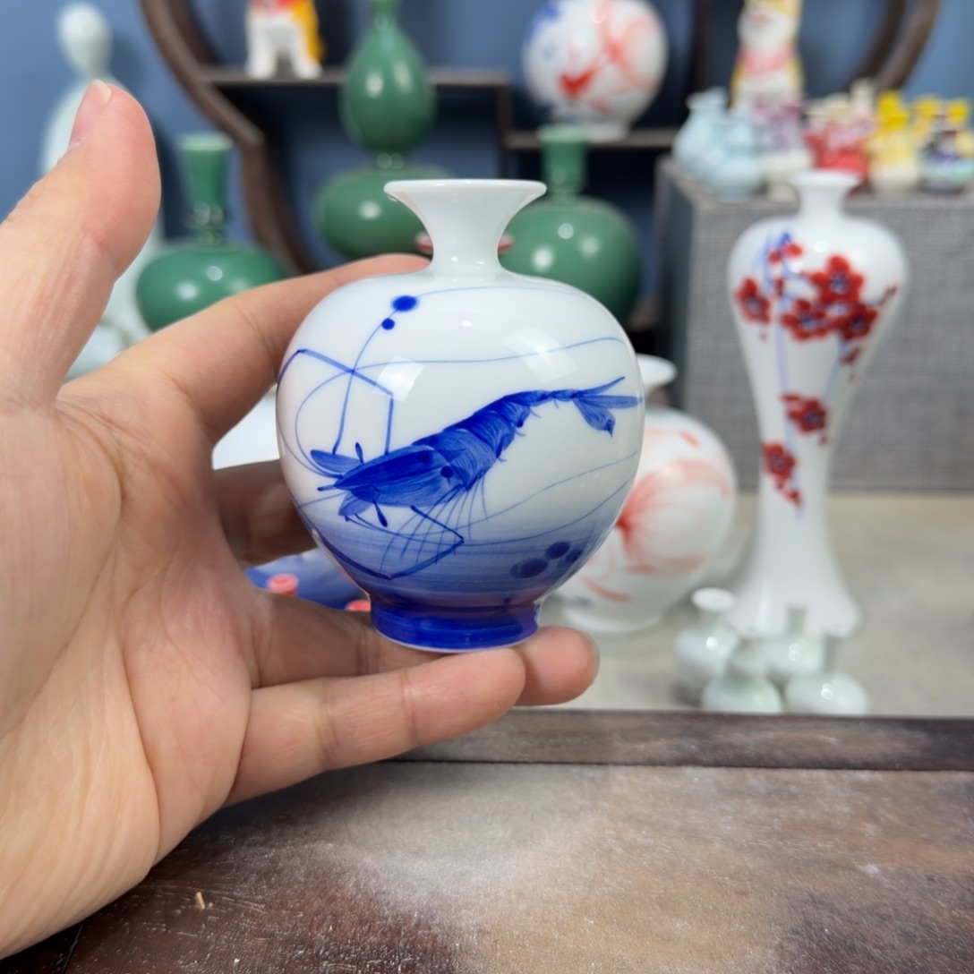 陶瓷手工小花器摆件