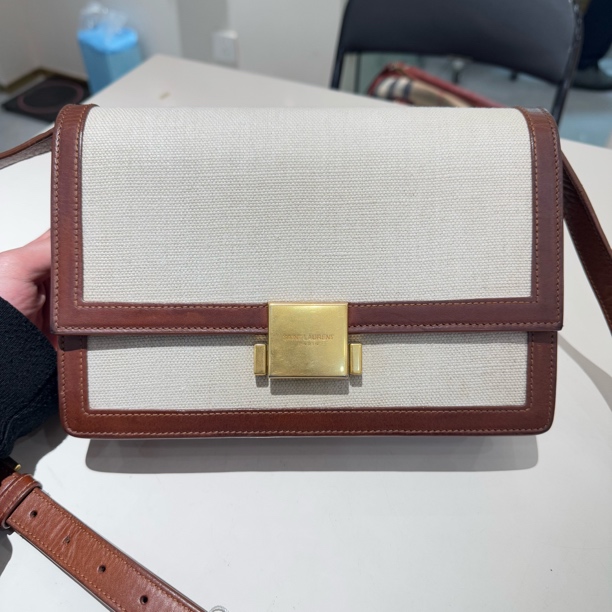 95新 YSL/圣罗兰 YSL 圣罗兰 豆腐煲 单肩斜挎包