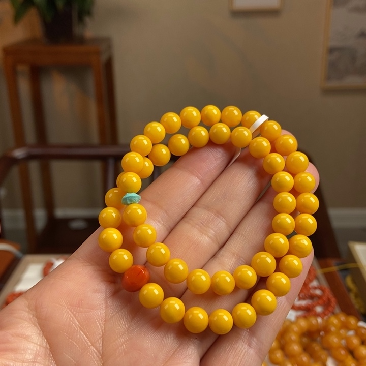 琥珀手链未镶嵌蜜蜡手串7