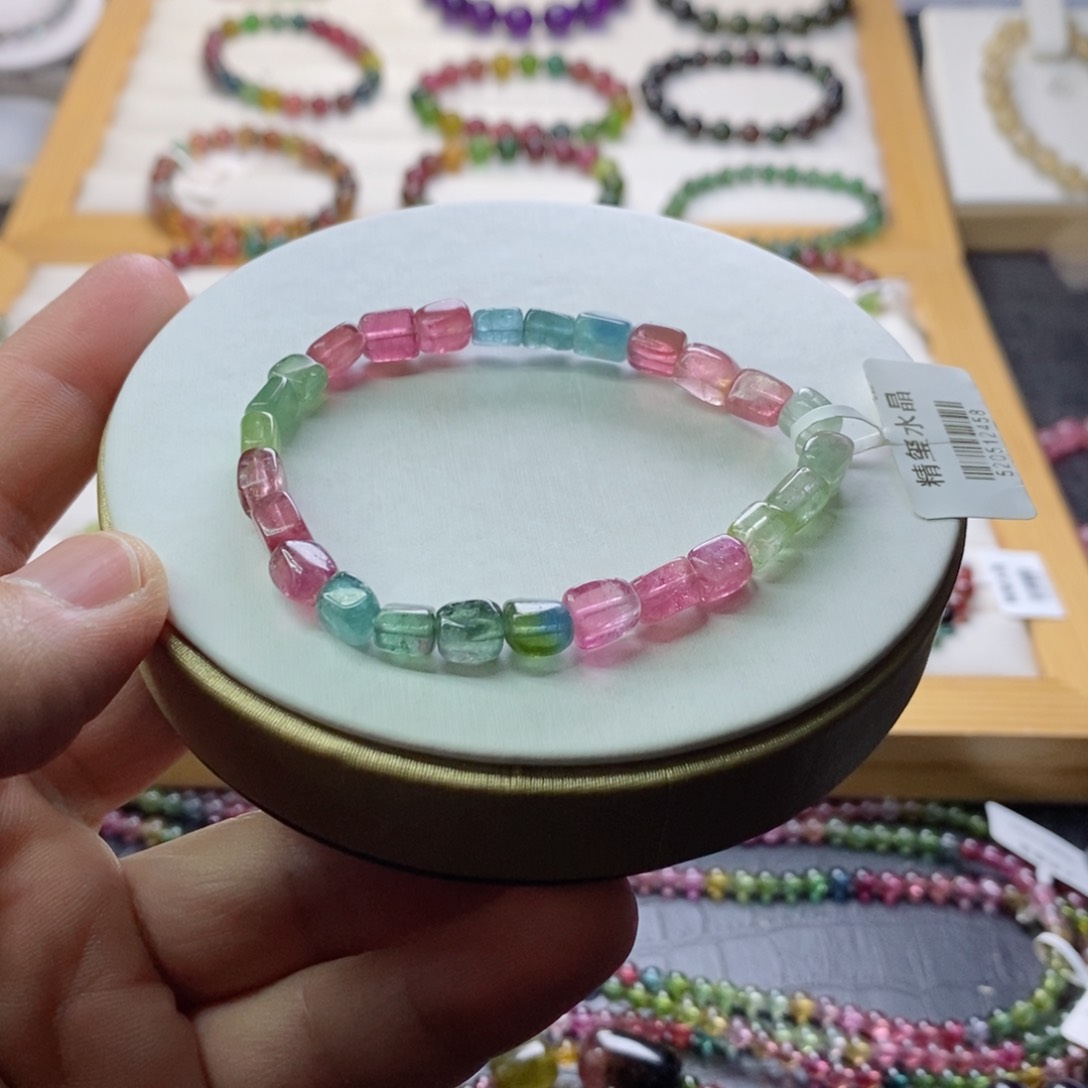 碧玺碧玺手链未镶嵌