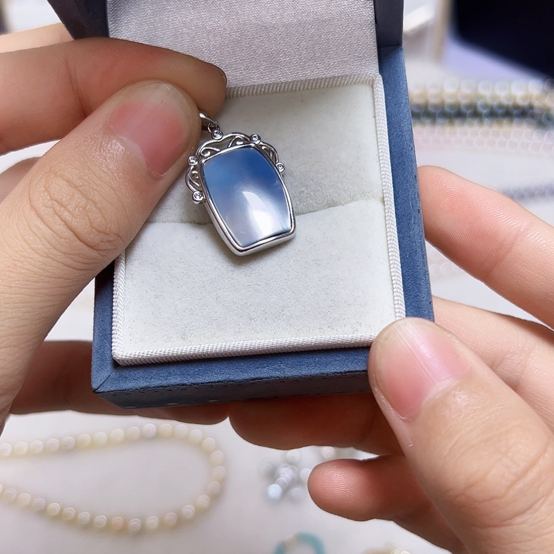 海水珍珠颈饰银S925镶嵌