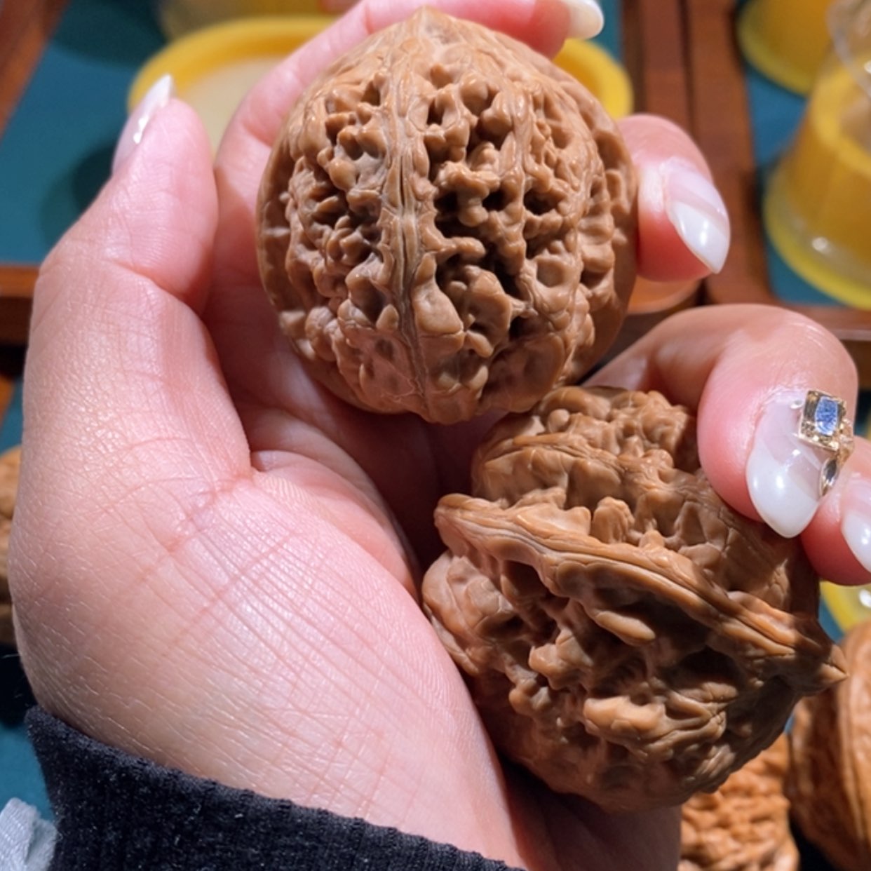 【闪购商品】文玩核桃吊坠橙*凤凰台