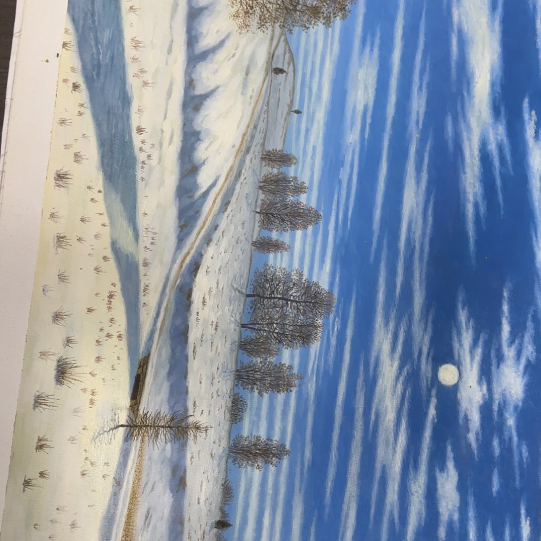 油画一起加油努力