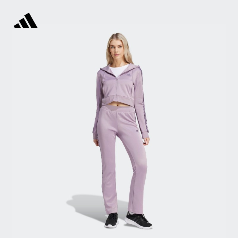 阿迪达斯官方 女款欧若风长袖运动套装 adidas W GLAM TS IS0914