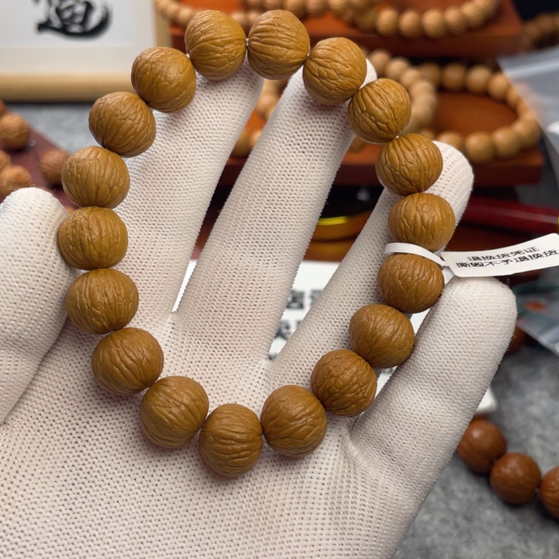 猴头核桃手串#***4凤羽